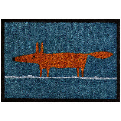 Scion Mr Fox Doormat, Blue